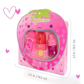 Hot Focus | Strawberry Flavored Lip Gloss Set – Assorted Fruity Lip Gloss Flavors, Non-Toxic Makeup for Kids & Teens