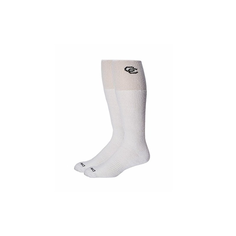 Dan Post Men's Cowboy Certified Boot Socks (2-Pair) White (13(Men's