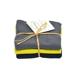 Solwang Cleaning Cloth Dark Grey/Lemon/Black Knitted Wipes Cotton Wipes Stainless Steel