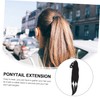 WOONEKY Braided Hair Extension Wig Synthetic Ponytail Extension Women Hair