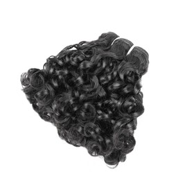 Blisshair Sew In Hair Extensions Real Human Hair Water Wave 10 Inch Weft Hair Extensions Full Head Double Weft Hair Single Bundle for Women 100 Grams Natural Color (Water Wave, 10inch)