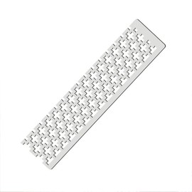 Vctitil 5D Diamond Painting Ruler Stainless Steel Diamond Mesh Ruler Diamond Square/Round Ruler Painting Fix Tool for Diamond Painting(Square)