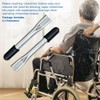Wheelchair Brake Handle Extenders for 5/8" Tips - Flat Wheel