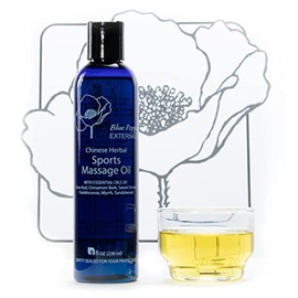 Chinese Herbal Sports Massage Oil (8 Fl Oz) - Blue Poppy