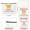 Funny Crochet Gifts for Crocheters Women Cosmetic Bag Makeup Bags