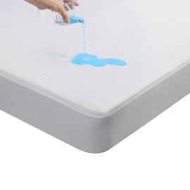 Beedsooth Bamboo Waterproof Mattress Protector, 180 x 200 cm, Breathable Mattress Topper, Mattress Protector, Anti-Allergy, Against Mites