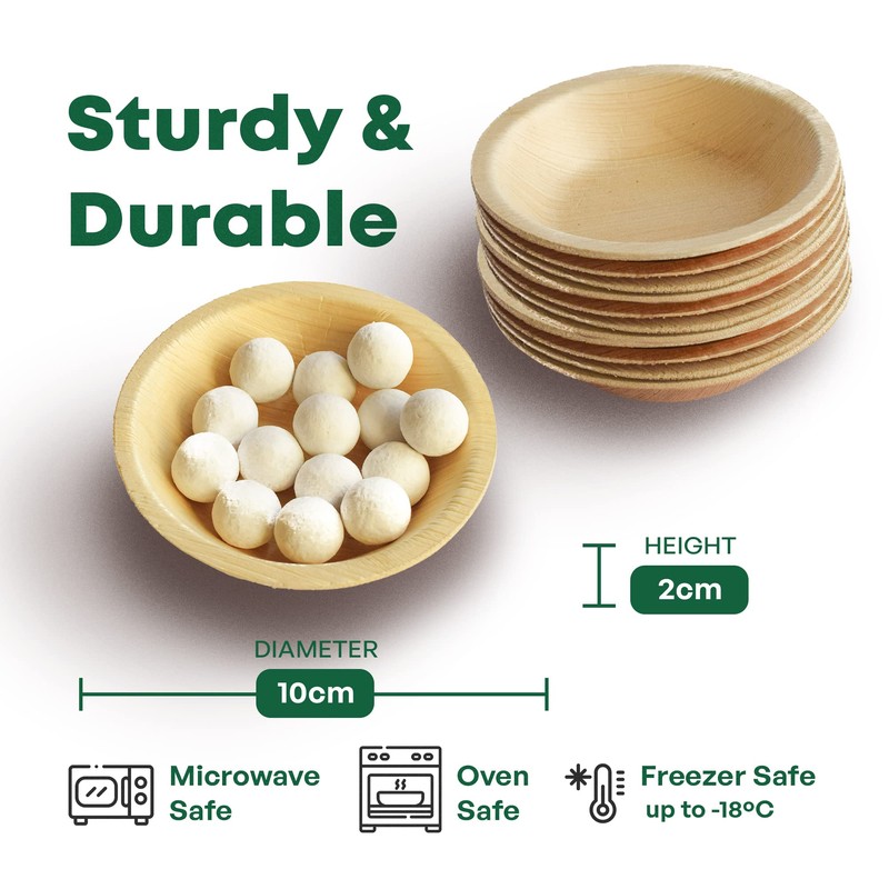 DISPOSABLE GREEN® | Round Bowls | Various Sizes | COMPOSTABLE,