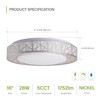 ASD 16 Inch LED Flush Mount Ceiling Light - Modern