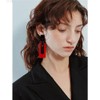 Boho Lightweight Retro Simple Acrylic Splicing Rectangle Earrings for Women