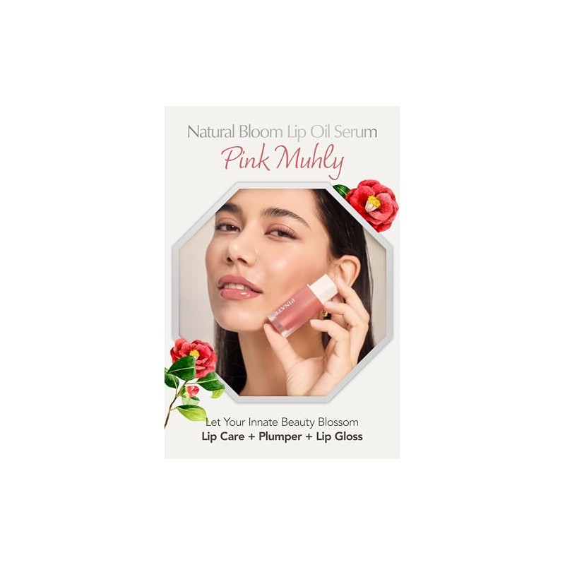 Suero de aceite para labios coreano Natural Bloom, 0,14 fl