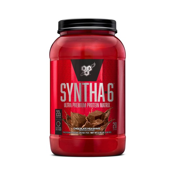 BSN SYNTHA-6 Whey Protein Powder with Micellar Casein, Milk Isolate, Chocolate Milkshake, 28 Servings (Packaging May Vary) Chocolate