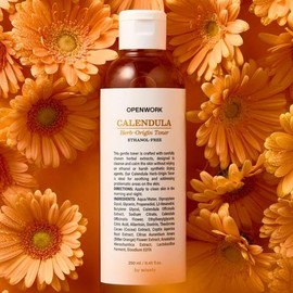 Calendula Toner Calendula Mildly Acidic Toner Acne Herbal Moisture Pore Moisturizing Soothing 250ml / 카렌듈라토너 칼렌듈라 약산성토너 여드름 허벌 수분 모공 보습 진정 250ml