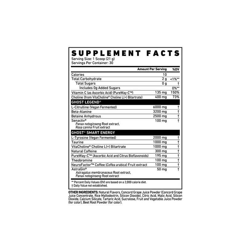 Pre Entreno Ghost Legend 30 Servicios Variedad De Sabores Sabor