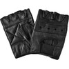 normani Leather Gloves without Fingers with Rivets - Genuine Leather
