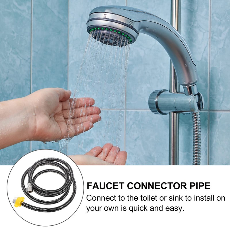 WINOMO Flexible Pipe Water Supply Flexible Hose 2 Piece 68.7