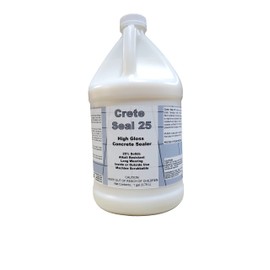 DETCO Crete Seal 25 - Concrete, Brick, Terrazzo Wall & Floor Sealer, High-Gloss Finish (1 Gallon)