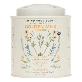 Harney & Sons Leche En Polvo Dorada, Cúrcuma, Jengibre, Coco