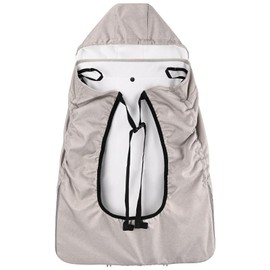 Bebear Winter Cover for Baby Carrier, Warm Universal Hoodie, Baby Carrier Cover for All Seasons (Khaki)