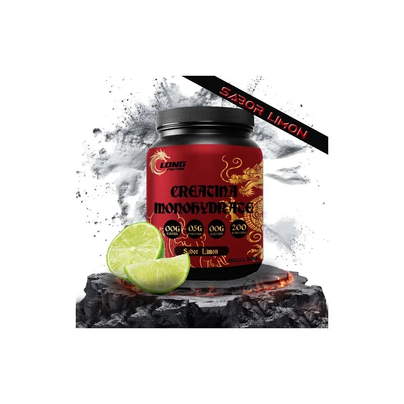 Creatina Monohidratada Long 1kg Prentreno 200servis En Polvo