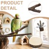 8PCS Bird Perch Natural Wooden Parrot Parakeet Toy Stand Branches