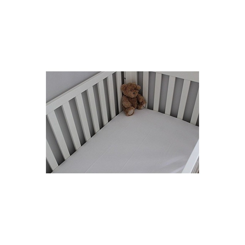 White Cot Bed 100% Cotton Flannelette Flat Sheet 100 x