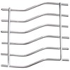 APOLLO 6121 20cm Chrome Wave Trivet, Stainless Steel, Silver, 20x1x20