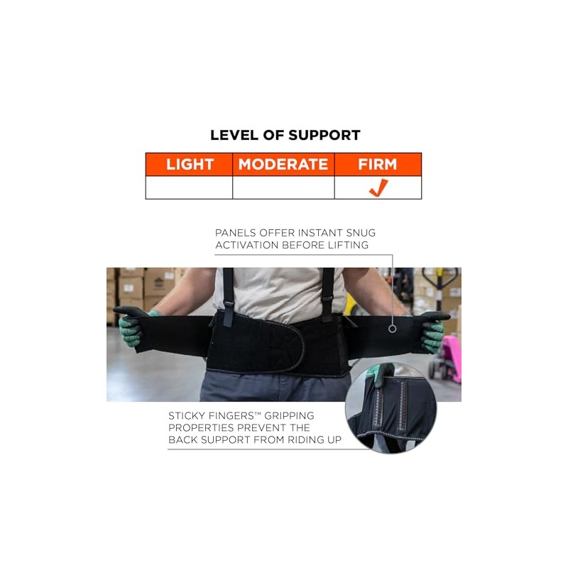 Ergodyne Proflex® Soporte de la espalda cinturón de alto rendimiento,