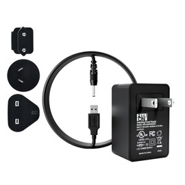 Water Flosser Charger Compatible with Bitvae C2/C5/C6, D2/S2/R1/R2 Electric Toothbrush, FITE ON 5V Power Adapter with USB DC Charging Cable Cord UL Listed Charger with EU/AU/UK Travel Plugs