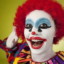 MEICOLY- Barra de pintura corporal con cara blanca de payaso (1,06 oz), base de maquillaje en crema, pintura facial para el Joker de Halloween        