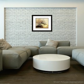 M1A1 Abrams Tank United States Army 18"x22" Matted and Framed Photo (Finished Size)