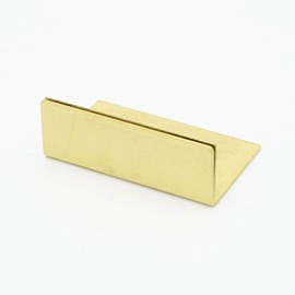 Japanese Antique Style Brass Card Stand Wide Set of 10 Brass Card Stand