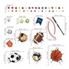 decalmile Wandtattoo 3D Fußball Durchbruch Junge Wandaufkleber Sport Bälle Basketball