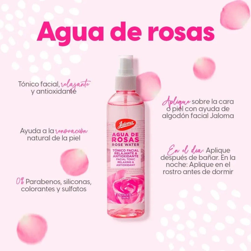 Agua De Rosas + Alantoína Jaloma 250ml