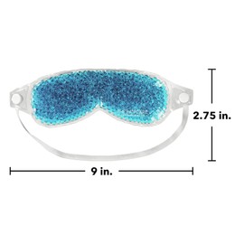 TheraPearl Máscara de ojos que cambia de color, Azul (versión antigua)., TheraPearl Eye Mask, Eye-ssential Mask with Flexible Gel Beads for Hot Cold Therapy, Best Spa Eye Wrap for Puffy Eyes, Non Toxic Compress for Swollen Eyes, Relaxation, Hot Cold Ice P