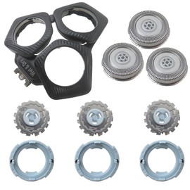 DEARCOOL Replacement Shaving Head SH71 for Philip Norelc Series 7000 & 5000, S5531, S5532, S5533, S7731, S9931 - Lasting Stainless Steel Blades - Black