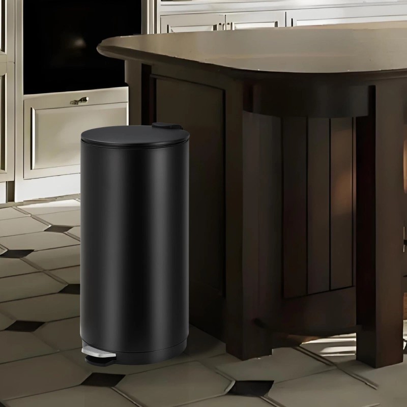 Unbranded 8 Gallon Round Trash Can 30L Modern Garbage Can