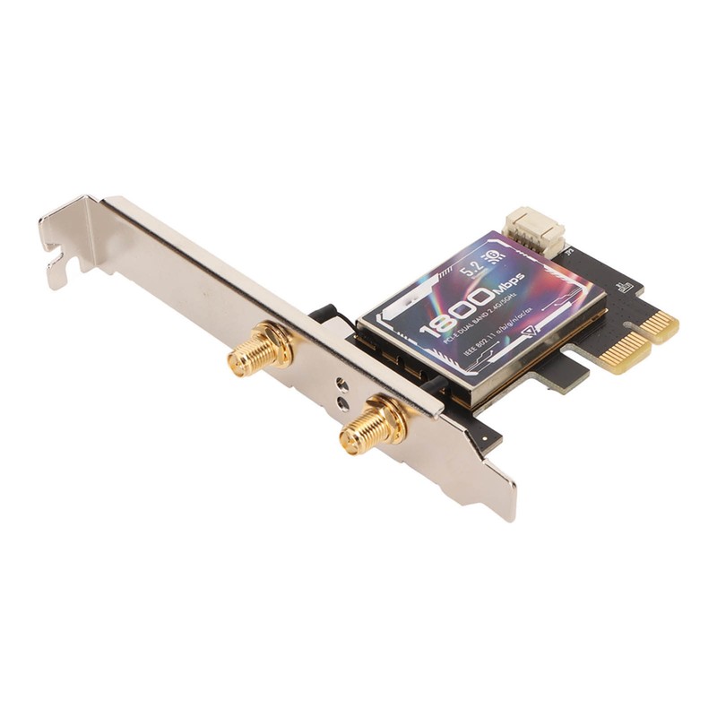 WiFi6 AX1800 PCIe WiFi Adapter Bluetooth 5.2 WPA3 802.11AX Dual