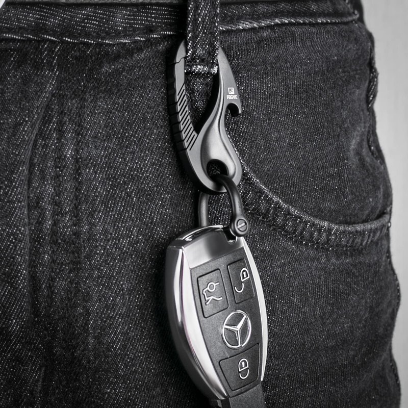 [TISUR] Car Motorcycle Carabiner Titanium Alloy Key Ring for Smart