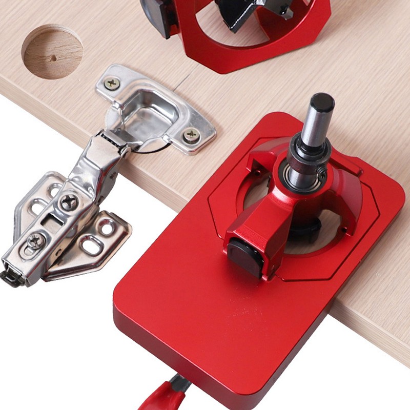 Hinge Hole Opener Aluminum Alloy Hinge Drilling Jig Cabinet Door