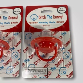 Ditch The Dummy Weaning Pacifiers BPA Free (1-2 Years) Ditch The Dummy - Qty of 2 - NEW