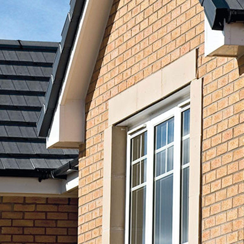 White, 150mm UPVC Ogee Fascia Capping 9mm 5m Length Cellular