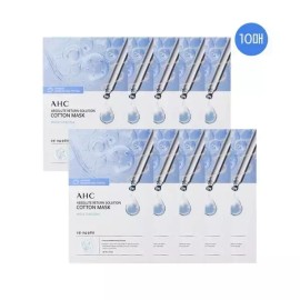 AHC [홈쇼핑 동일] AHC 순면 마스크 팩 앱솔루트 리턴 모이스처 라이징 10매 AHC Cotton Mask Pack Absolute Return Moisture Rising 10 Sheets