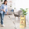 Kigley 2 Pcs Wet Floor Sign, 24 Inch Stainless Steel