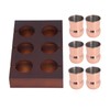 6pcs 100ml Copper Plated Moscow Mule Mug Stainless Steel Cocktail