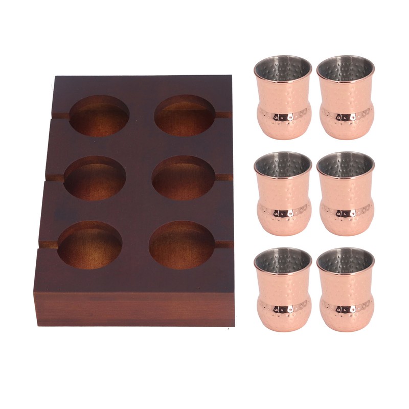 6pcs 100ml Copper Plated Moscow Mule Mug Stainless Steel Cocktail