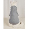 QWINEE Basic Dog Hoodie Sweatshirt Puppy Sweater Warm Cat Costumes