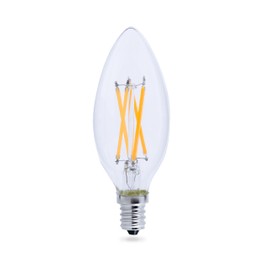 Goodlite C32 LED Chandelier Bulb, Torpedo Tip, 5W (60W Equal), Dimmable, 600 Lumens, Super White 5000K, 15k Hours, Eco-Friendly, Ideal for Candelabra & Decorative Lighting, E12 Base, 10pk. (G-83371)