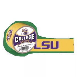 shurtech Duck Brand Duct Tape, College Logo Duck Tape, 1.88' X 10 Yard, LSU Tigers