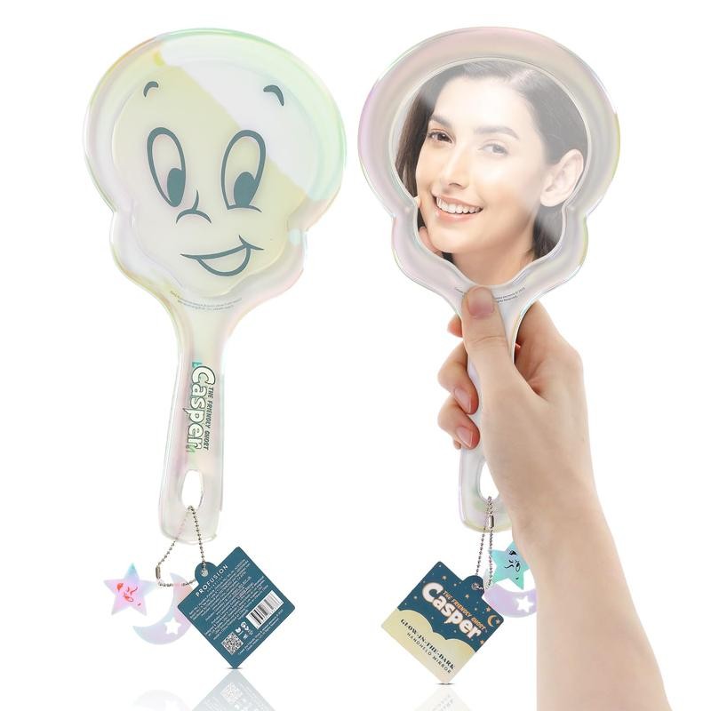 Casper Hand-held Makeup Mirror Lightweight Design Adorable For Magical Beauty