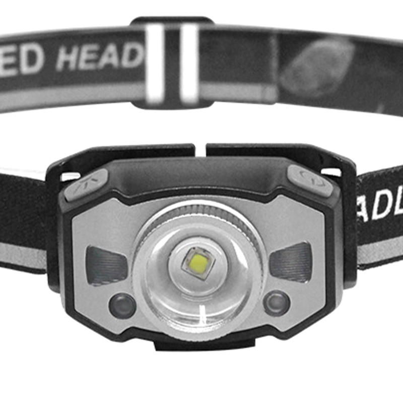 Outdoor Headlamp Zoom Infrared Sensing USB Charging LED Head Light